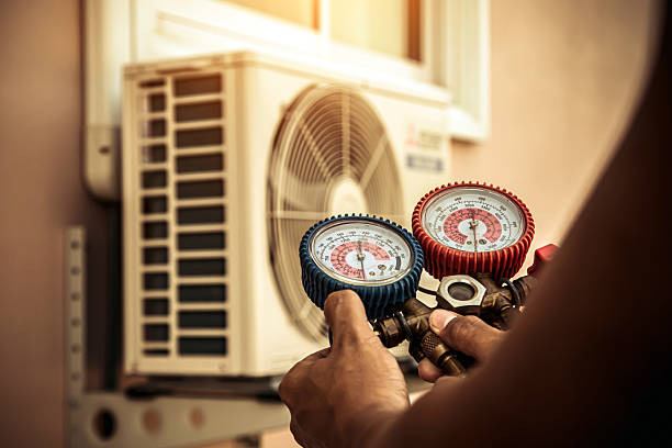 Professional Hvac technician working in Saint Johns, PA